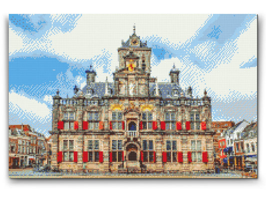 Diamond Painting - Rådhuset Delft - Holland