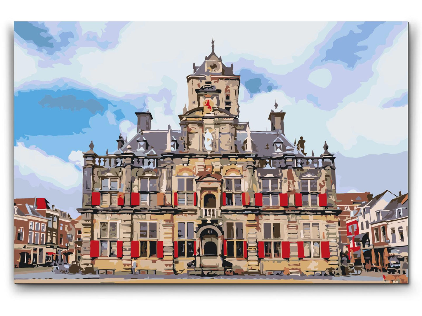Paint by Numbers - Rådhuset Delft - Holland