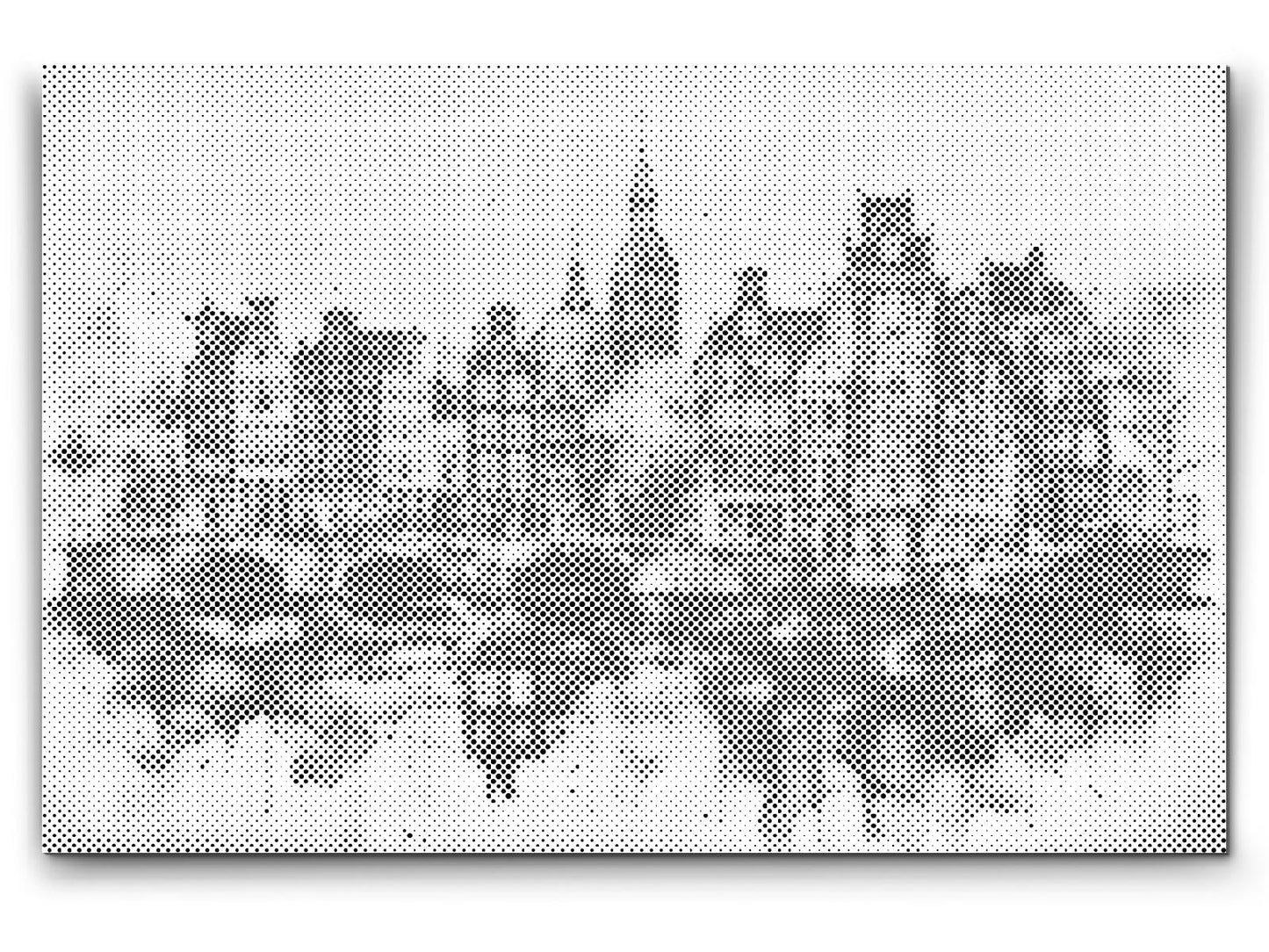 Mal-med-prikker -  Tegning af Amsterdam - Holland