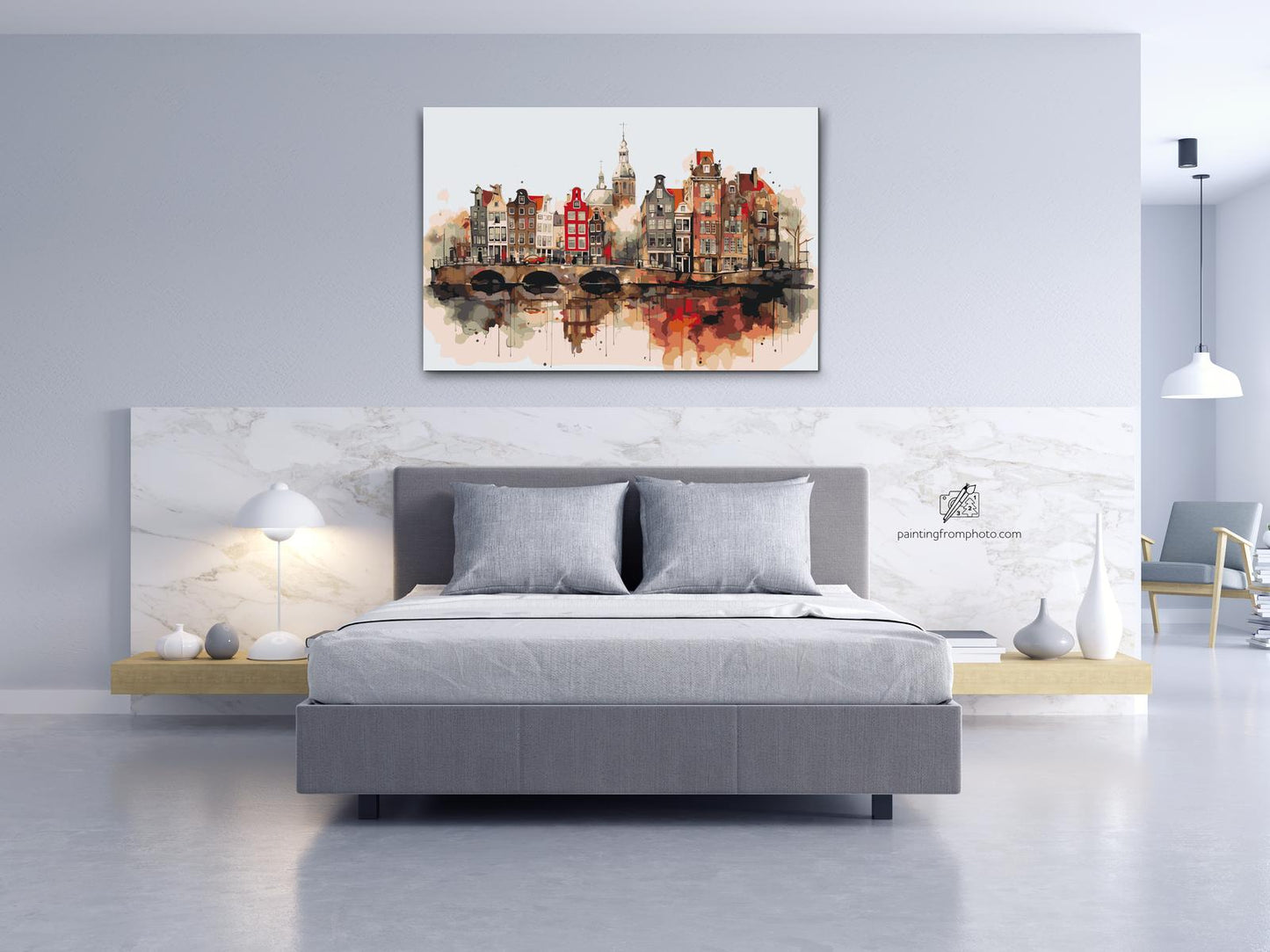 Paint by Numbers - Tegning af Amsterdam - Holland