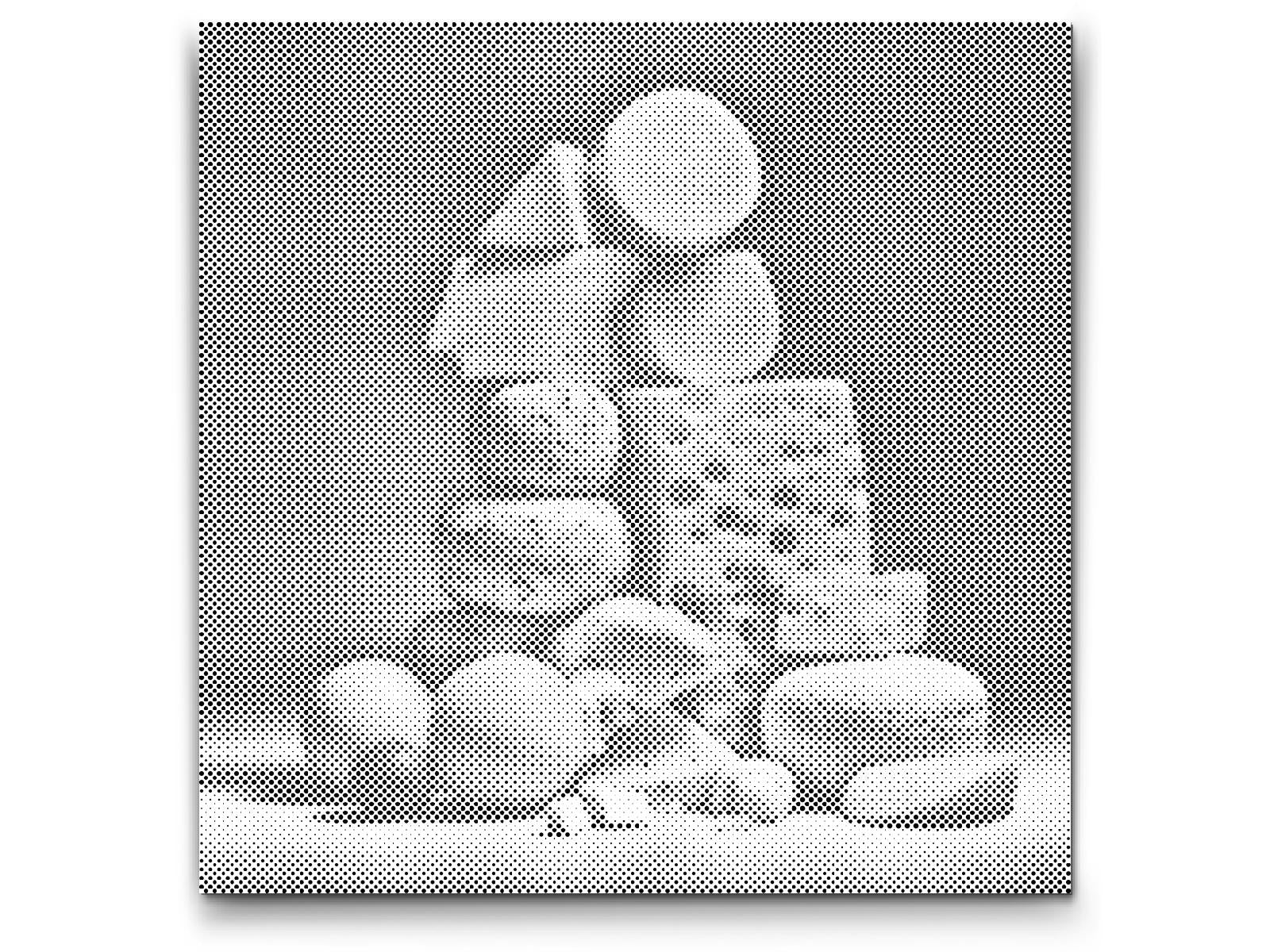 Mal-med-prikker -  Ostepyramide