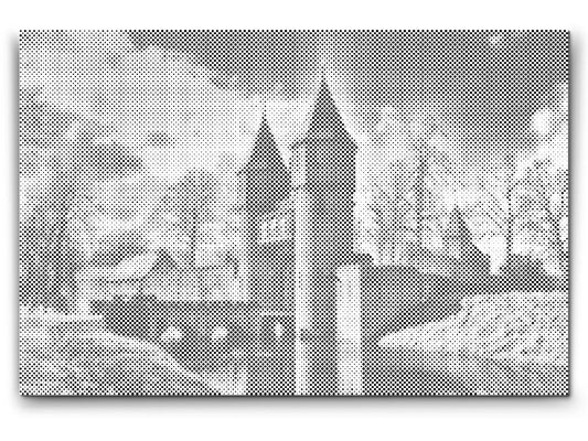 Mal-med-prikker -  de Haar Slot - Nederlandene