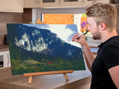 Diamond Painting - Farverigt landskab – Slovenien