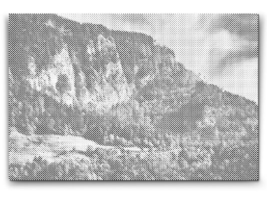 Mal-med-prikker -  Farverigt landskab – Slovenien
