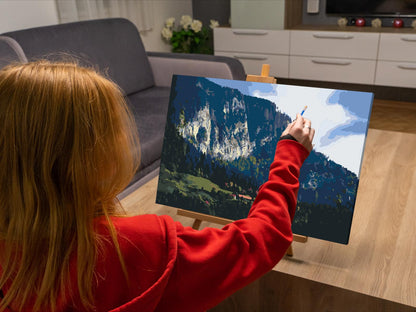 Paint by Numbers - Farverigt landskab – Slovenien