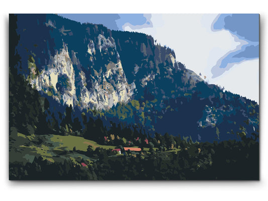 Paint by Numbers - Farverigt landskab – Slovenien