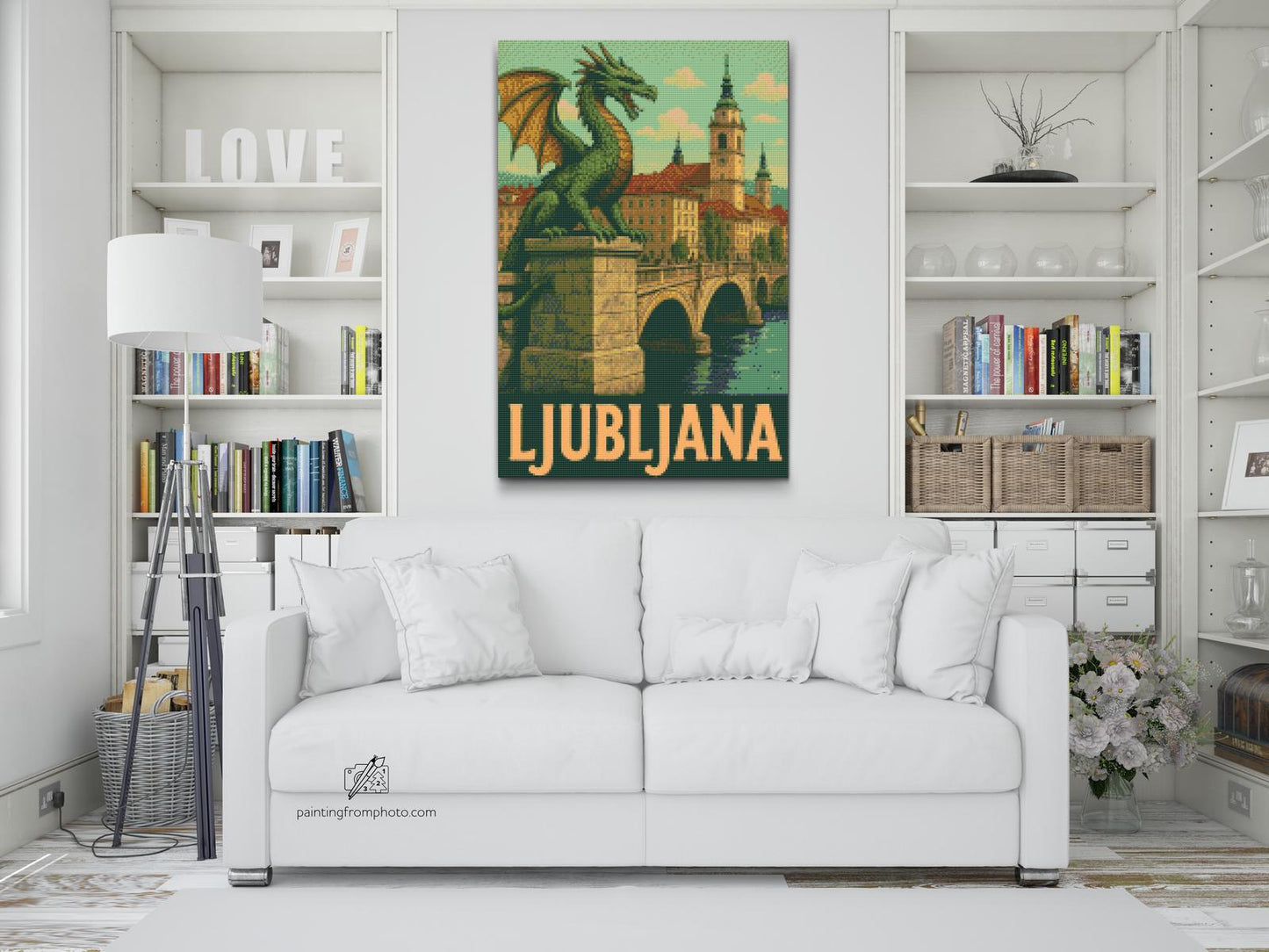 Diamond Painting - Ljubljana-plakat