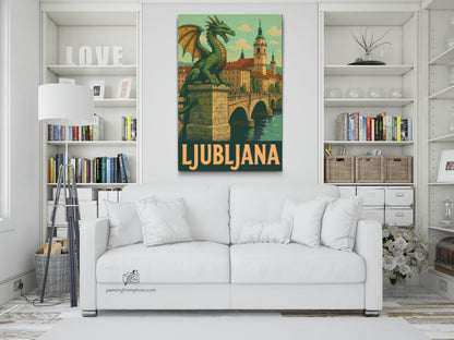 Diamond Painting - Ljubljana-plakat