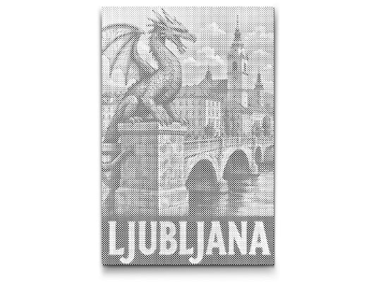 Mal-med-prikker -  Ljubljana-plakat