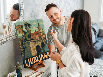 Paint by Numbers - Ljubljana-plakat