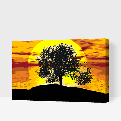 Paint by Numbers - Solnedgang