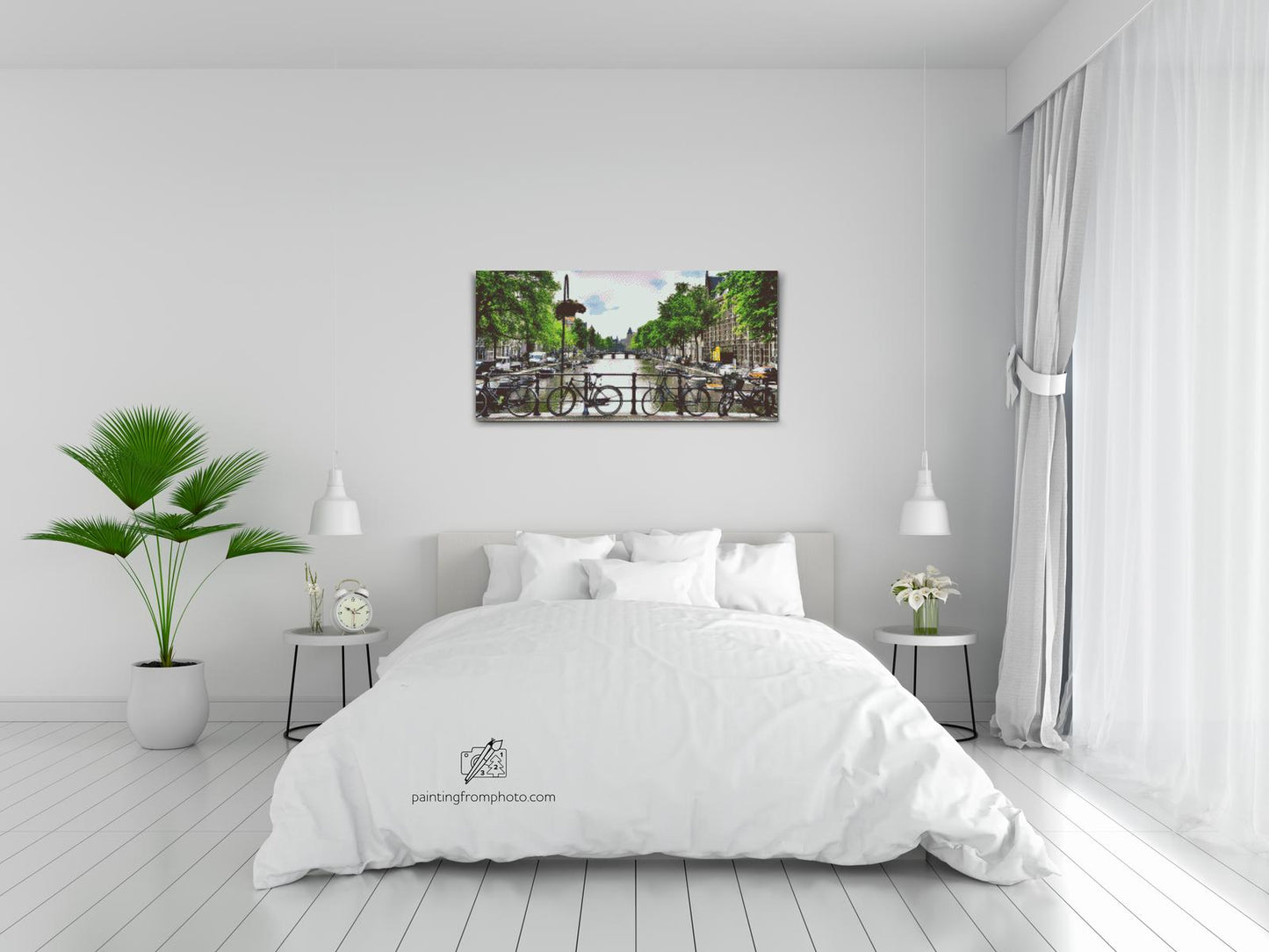 Diamond Painting - Udsigt fra broen ved Amsterdam - Holland