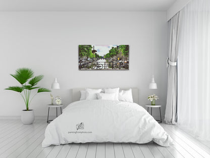 Diamond Painting - Udsigt fra broen ved Amsterdam - Holland