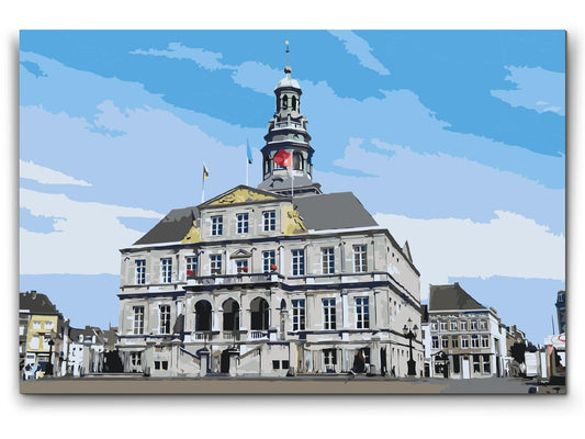 Paint by Numbers - Rådhuset Maastricht - Holland