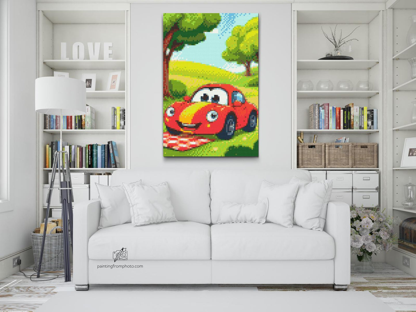 Diamond Painting - Børnenes bil til picnicen