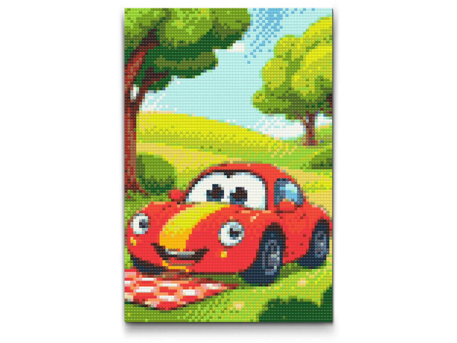 Diamond Painting - Børnenes bil til picnicen