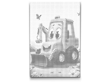 Mal-med-prikker -  Børnegravemaskine