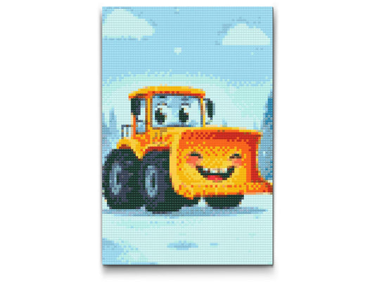 Diamond Painting - Børnebulldozer