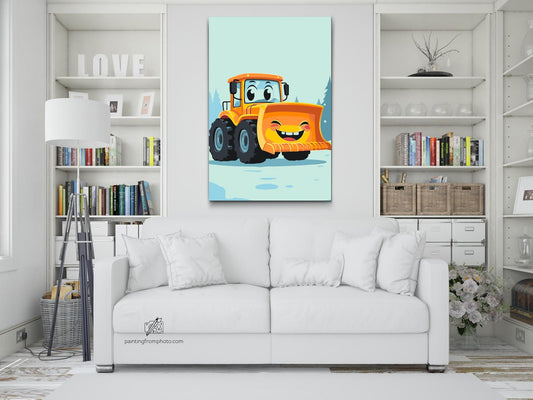 Paint by Numbers - Børnebulldozer