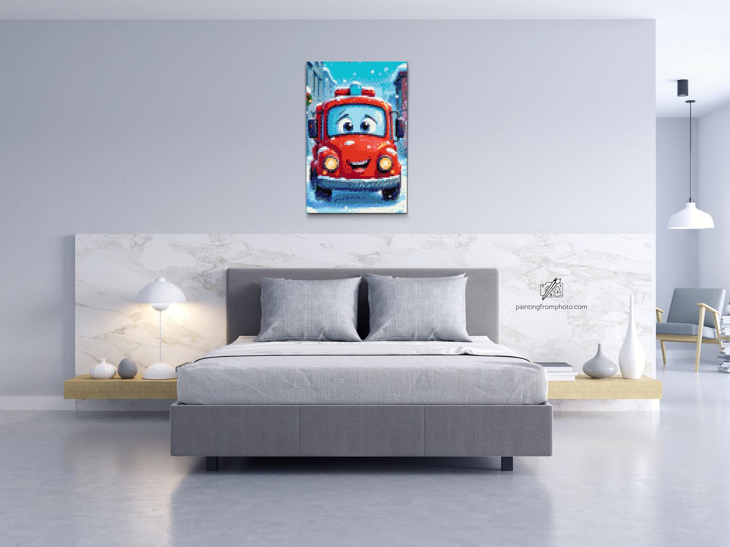 Diamond Painting - Brandbil til børn
