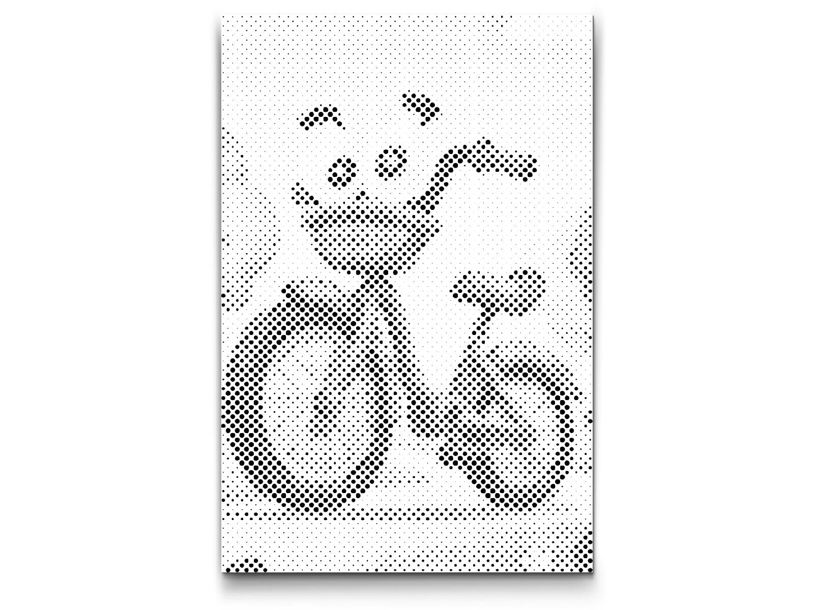 Mal-med-prikker -  Cykel til børn