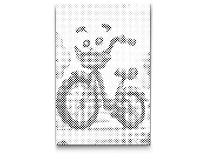 Mal-med-prikker -  Cykel til børn