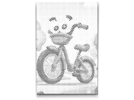 Mal-med-prikker -  Cykel til børn