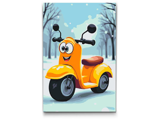 Paint by Numbers - Motorcykel til børn