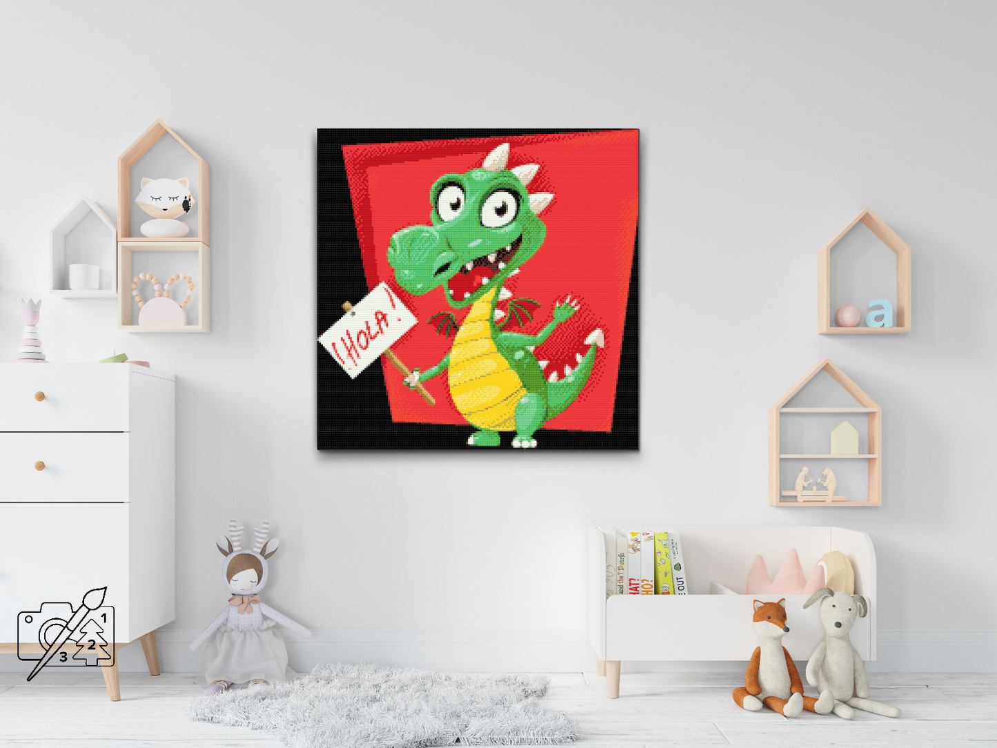 Diamond Painting - Grøn Drage