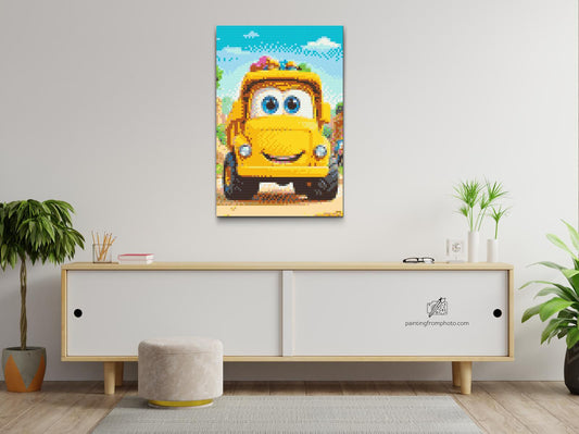 Diamond Painting - Skraldebil til børn