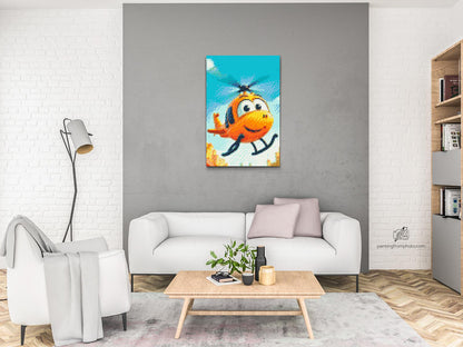 Diamond Painting - Helikopter til børn