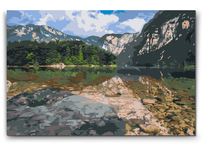 Paint by Numbers - Bohinjsøen - Slovenien