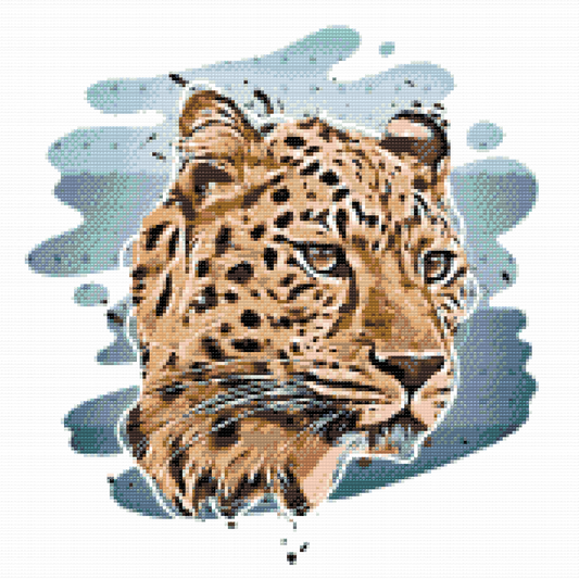 Diamond Painting - Leopardhoved