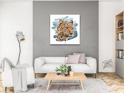Diamond Painting - Leopardhoved