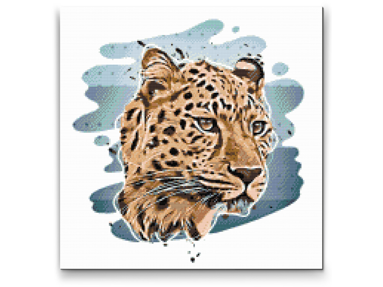 Diamond Painting - Leopardhoved
