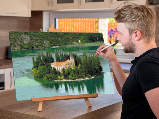 Diamond Painting - Visovac-øen - Kroatien