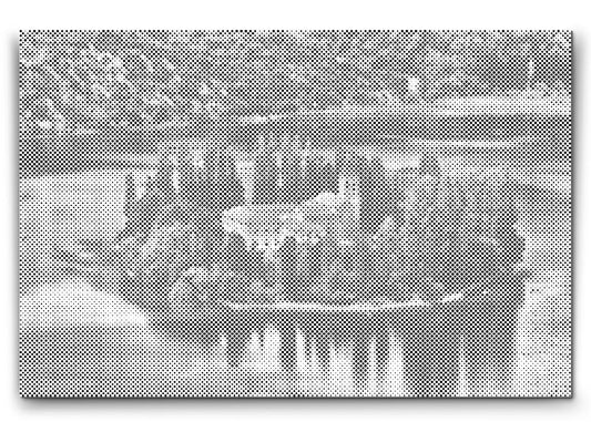 Mal-med-prikker -  Visovac-øen - Kroatien