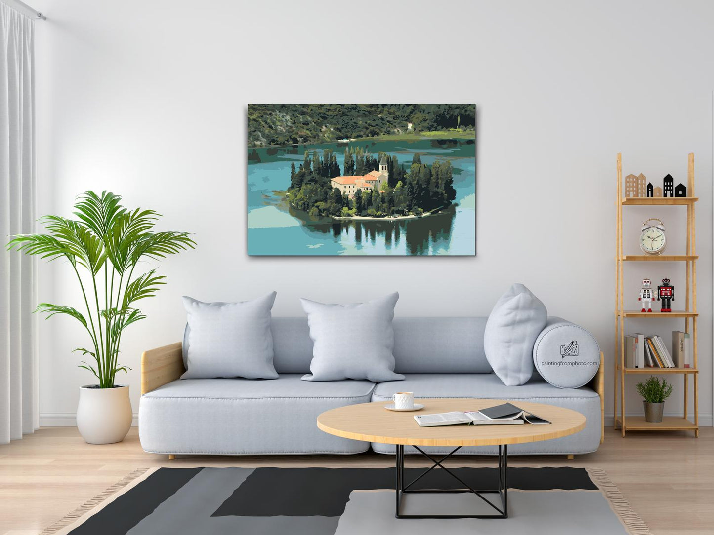 Paint by Numbers - Visovac-øen - Kroatien