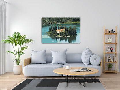 Paint by Numbers - Visovac-øen - Kroatien