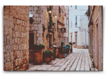 Diamond Painting - Udsigt over gaden - Kroatien