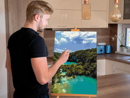 Diamond Painting - Plitvice-søen - Kroatien