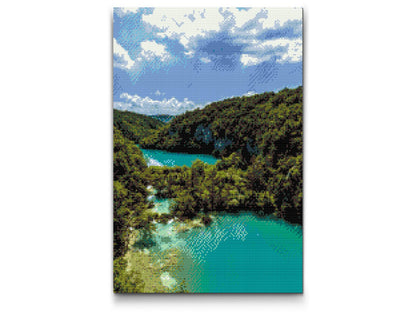Diamond Painting - Plitvice-søen - Kroatien