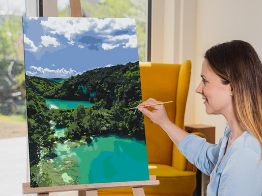Paint by Numbers - Plitvice-søen - Kroatien