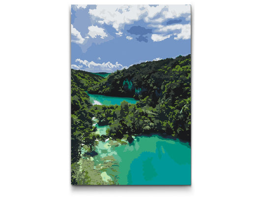 Paint by Numbers - Plitvice-søen - Kroatien