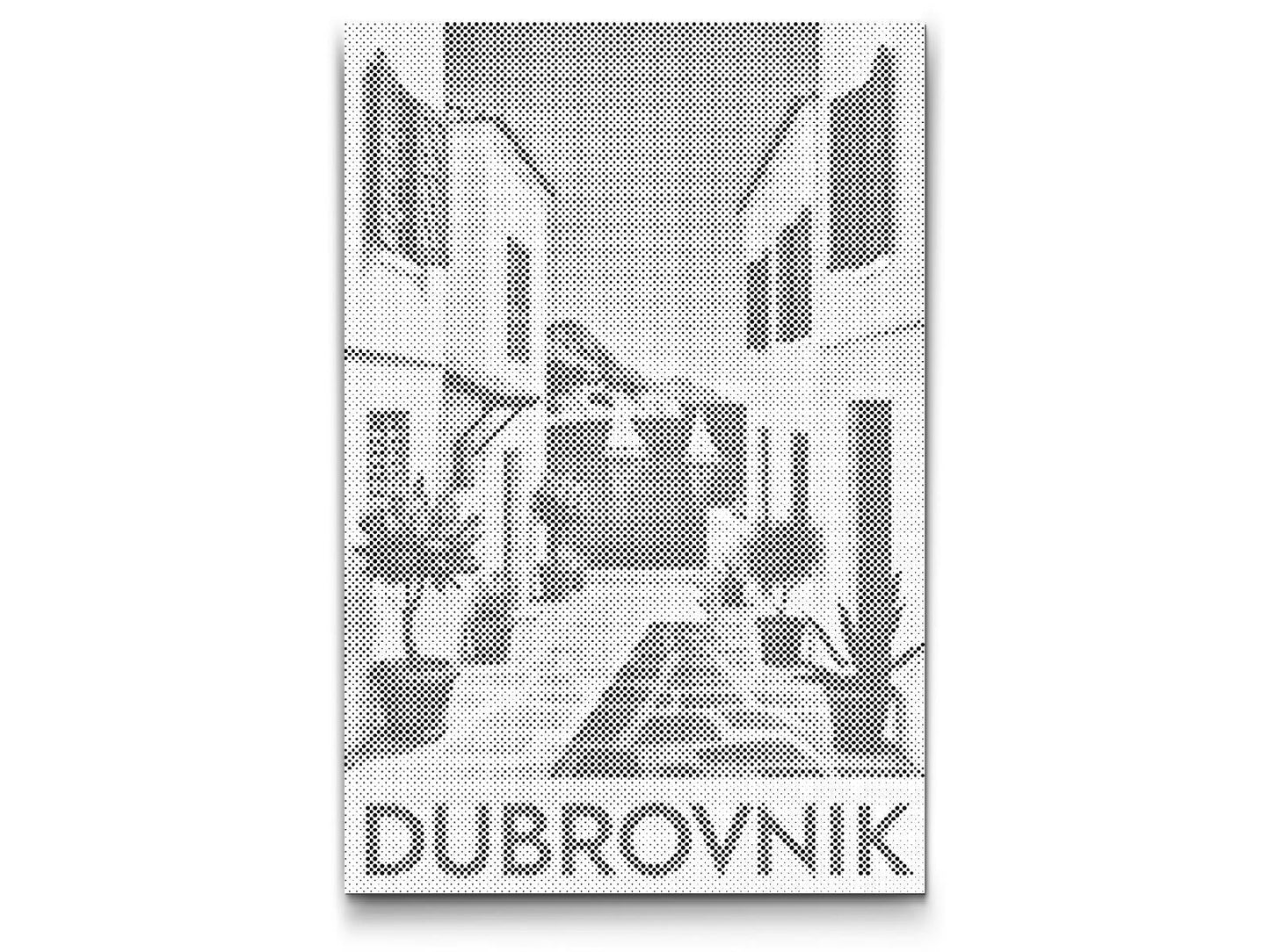 Mal-med-prikker -  Dubrovnik-plakat