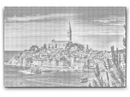Mal-med-prikker -  Byen Rovinj - Kroatien