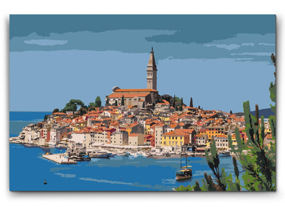 Paint by Numbers - Byen Rovinj - Kroatien