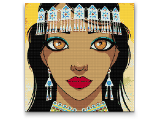 Diamond Painting - Smuk indisk kvinde