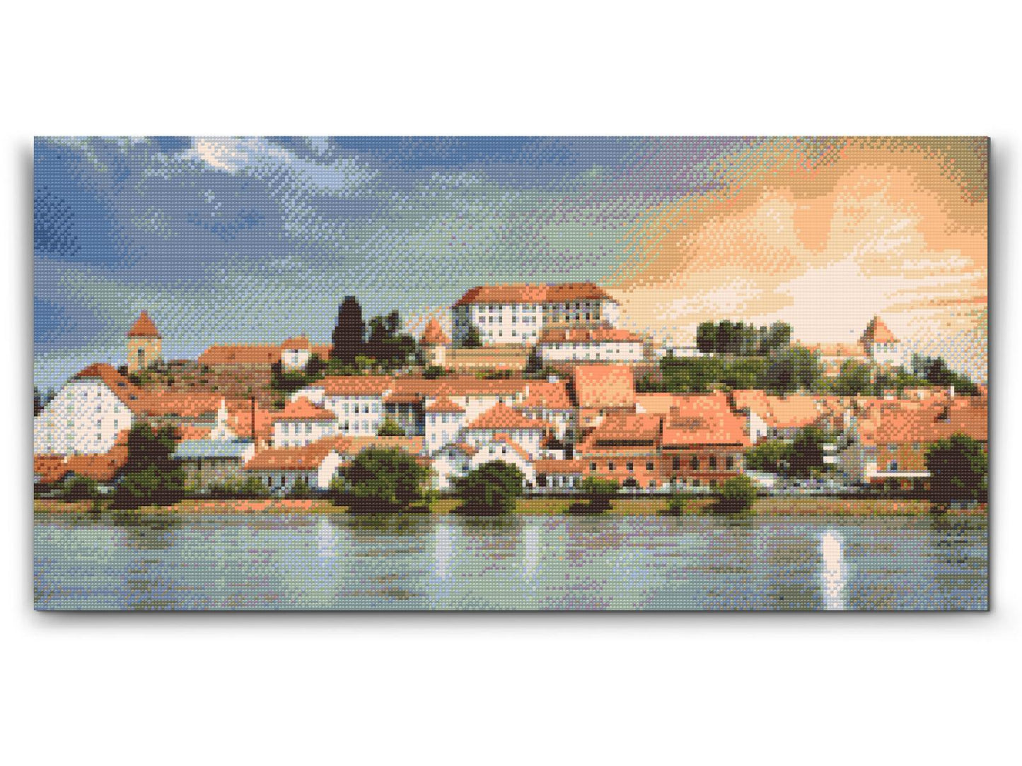Diamond Painting - Udsigt over byen Ptuj - Slovenien