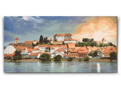 Diamond Painting - Udsigt over byen Ptuj - Slovenien